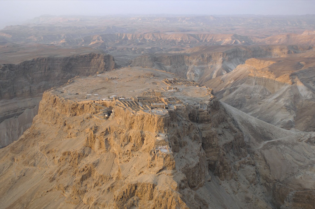 Masada, the fortress on the mountain above the Dead Sea